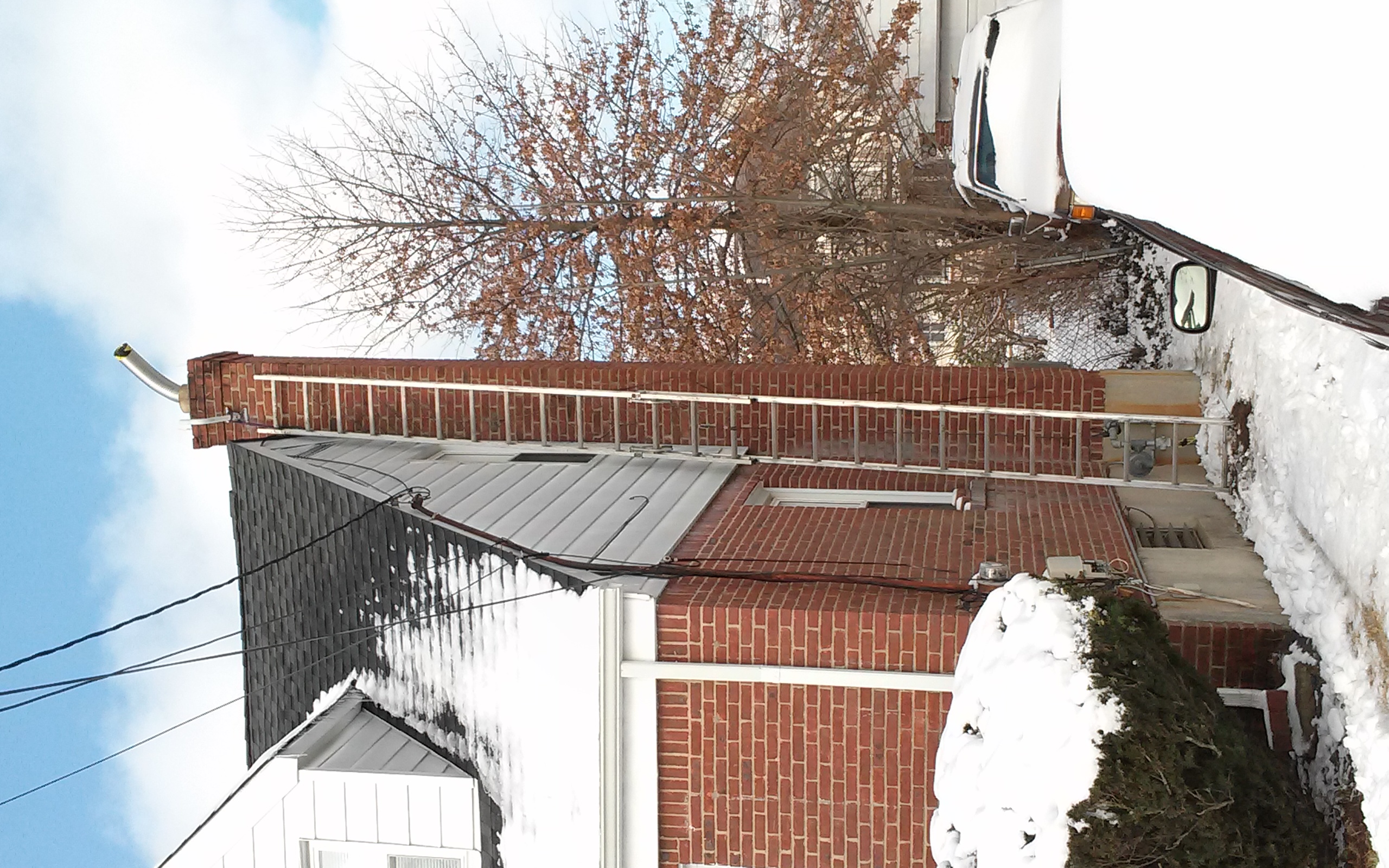 Stainless steel chimney liner installation in Hampton Bays, NY